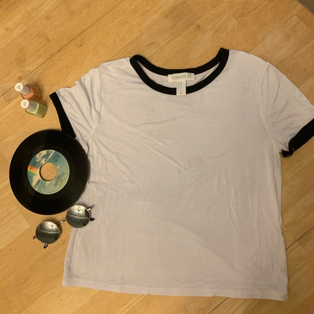 white forever 21 top